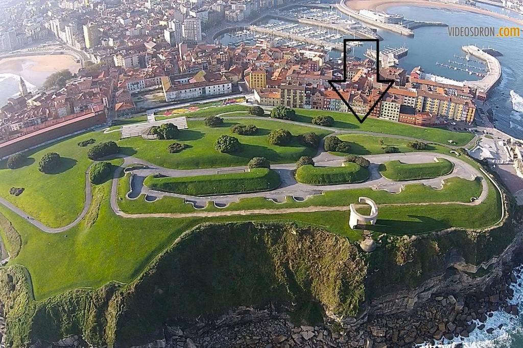 Apto Cimavilla. Wifi Gratuito. Vut-827-As Gijón Exteriör bild